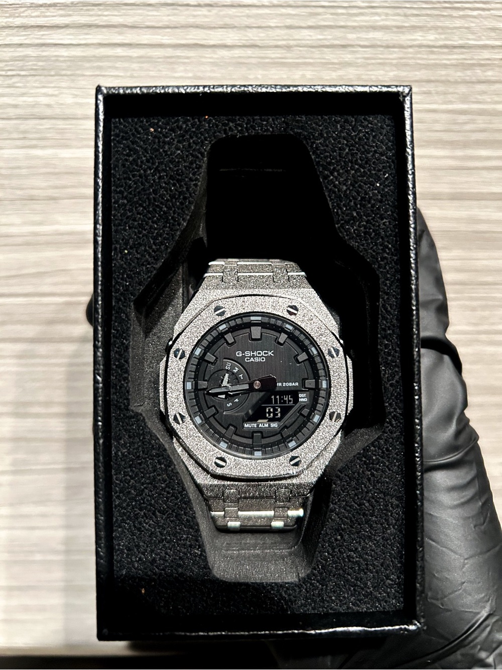Custom 2100 G-Shock “Silver Frost”